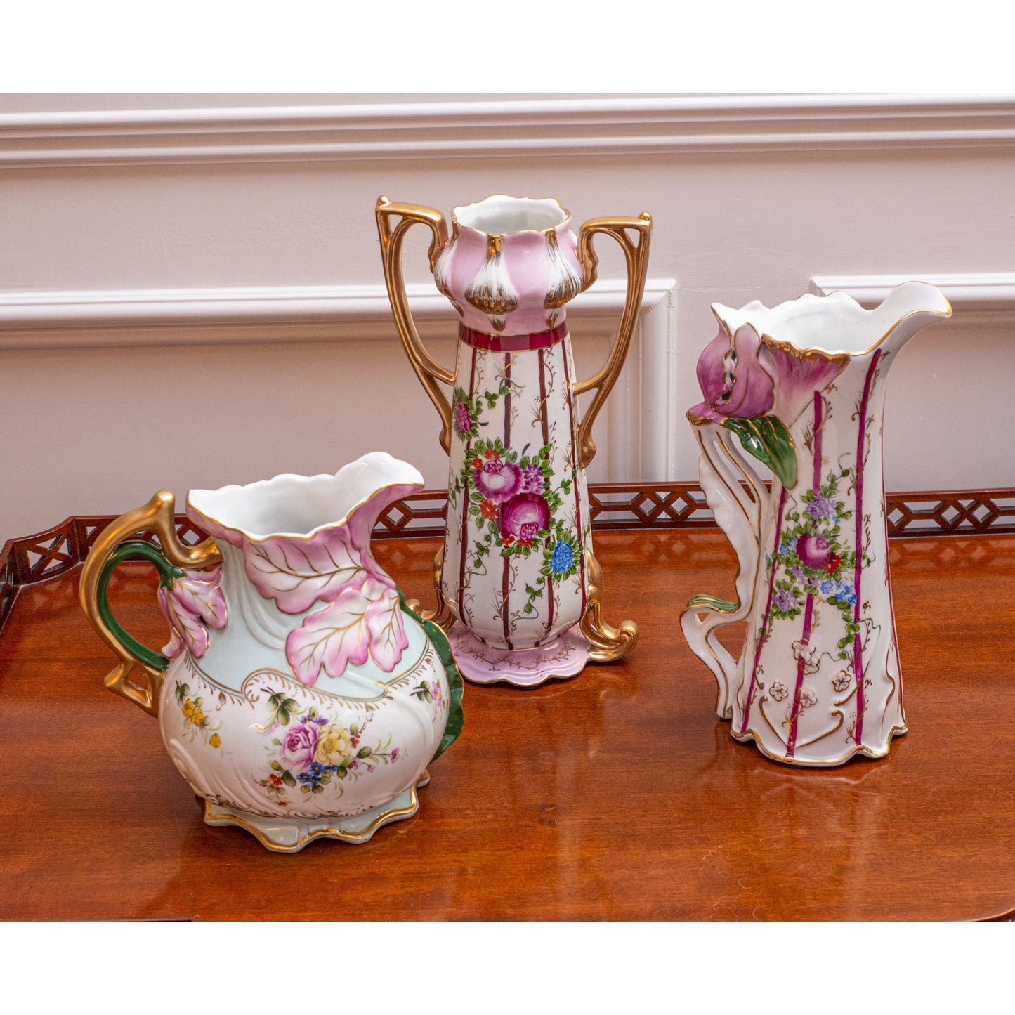 Hand-painted Round Butterfly Pitcher