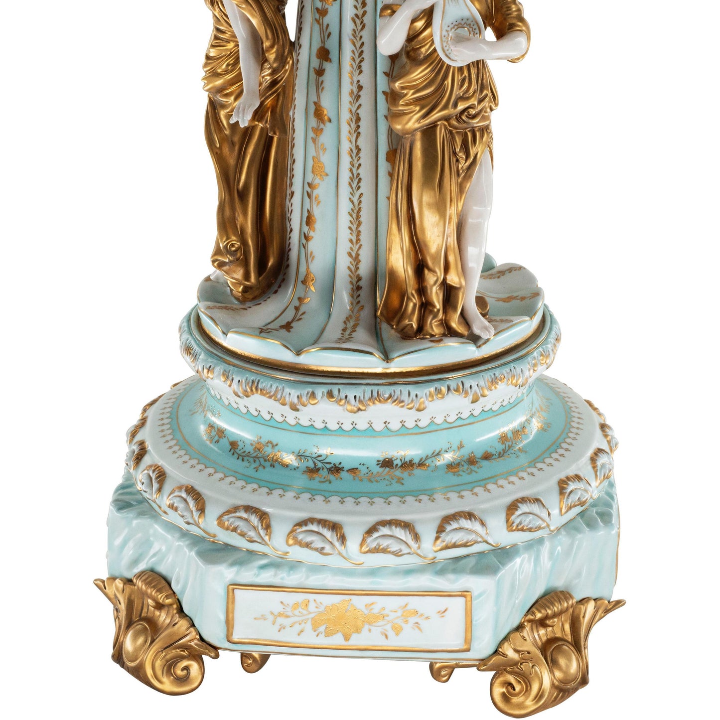 Rococo Style Porcelain Bowl With Three Muses