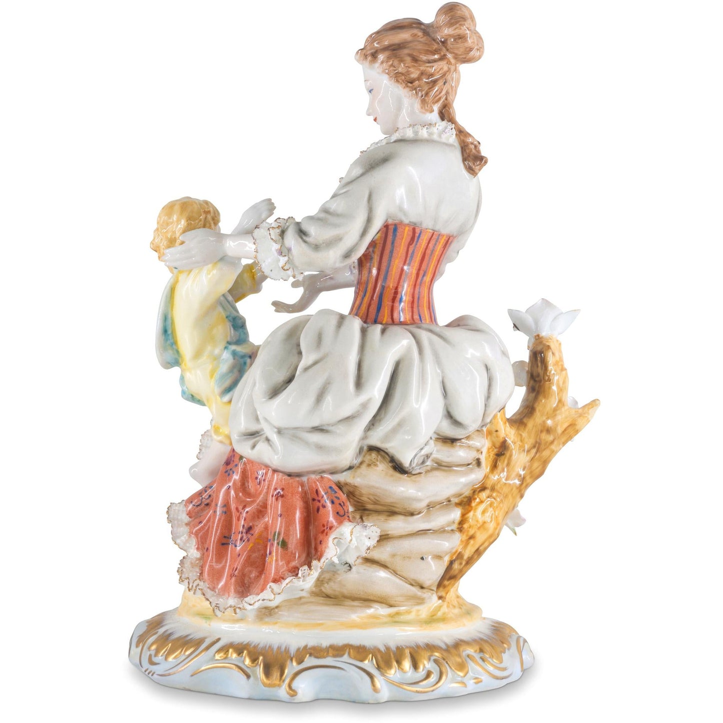 Mother and Child Porcelain Figurine