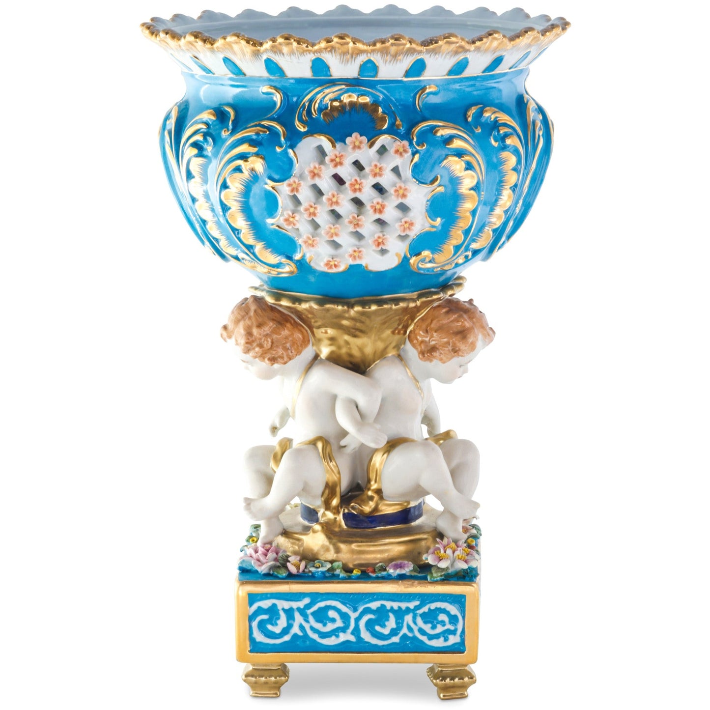 Blue Cherub Fruit Bowl
