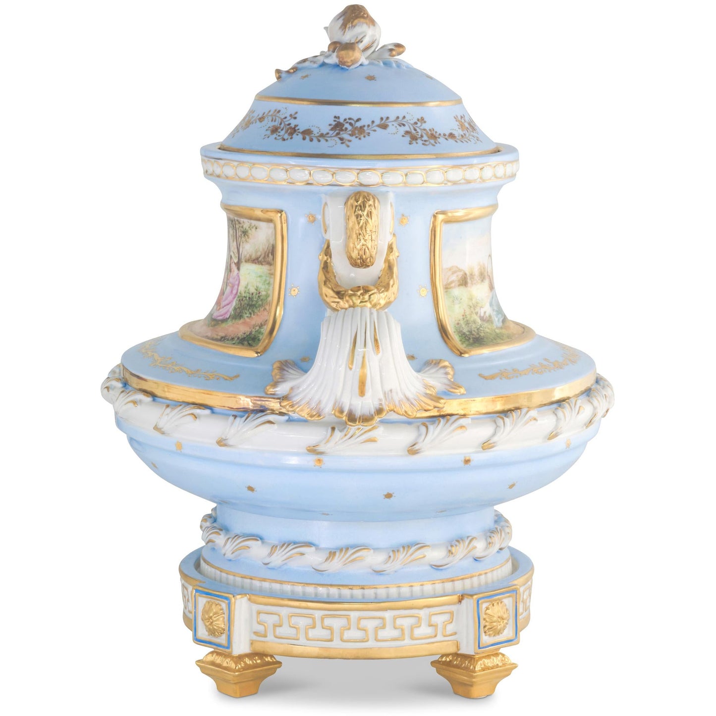 Hermosa Jarra de Porcelana Pintada a Mano