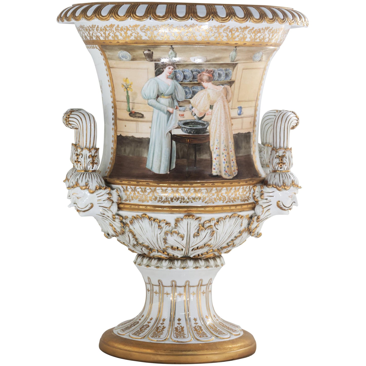 Olla Krater Blanca Grande