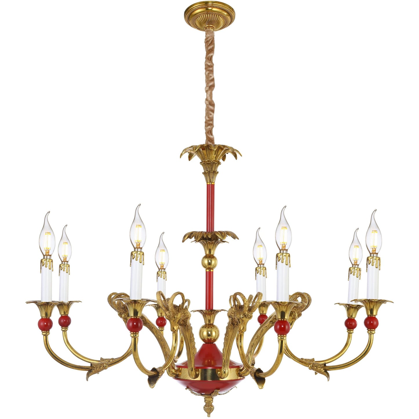 Red Empire Style Chandelier
