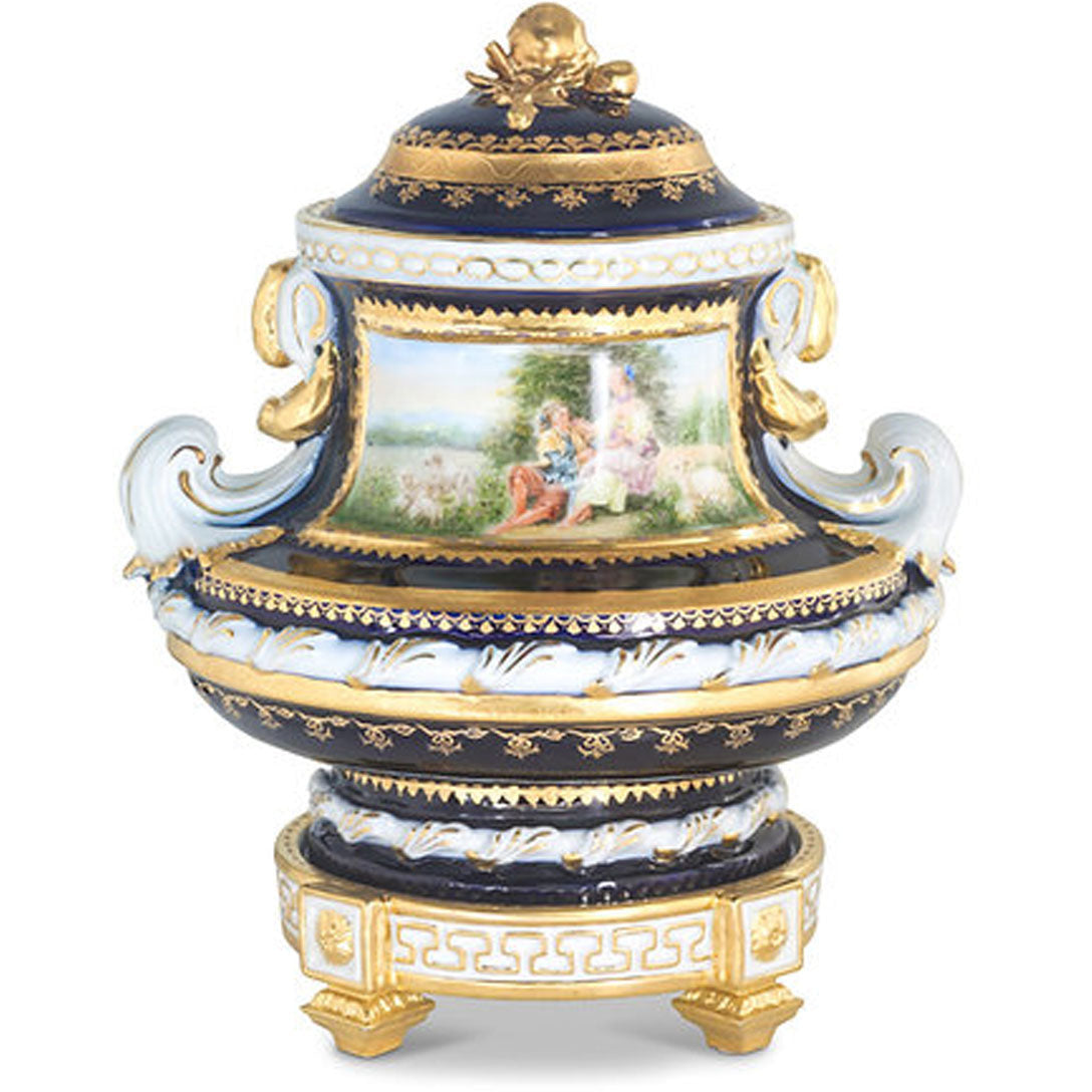 Gorgeous Hand Painted Porcelain Jar
