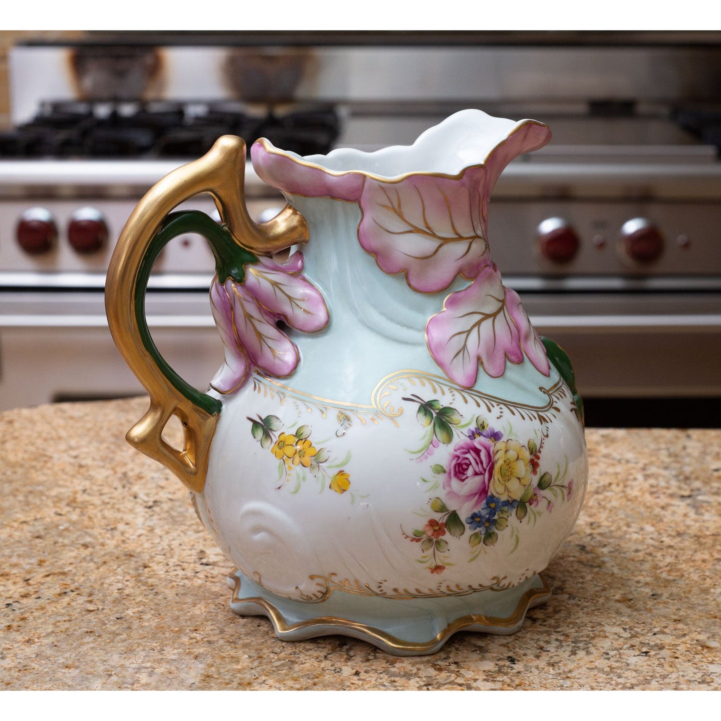 Hand-painted Round Butterfly Pitcher