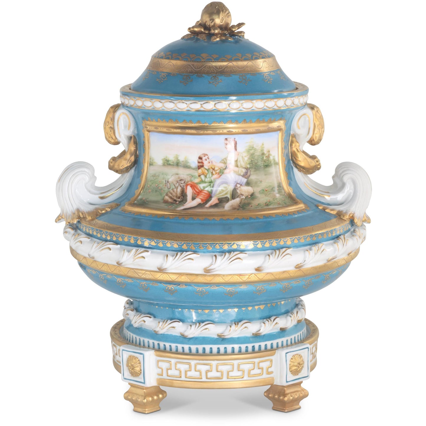 Gorgeous Hand Painted Porcelain Jar