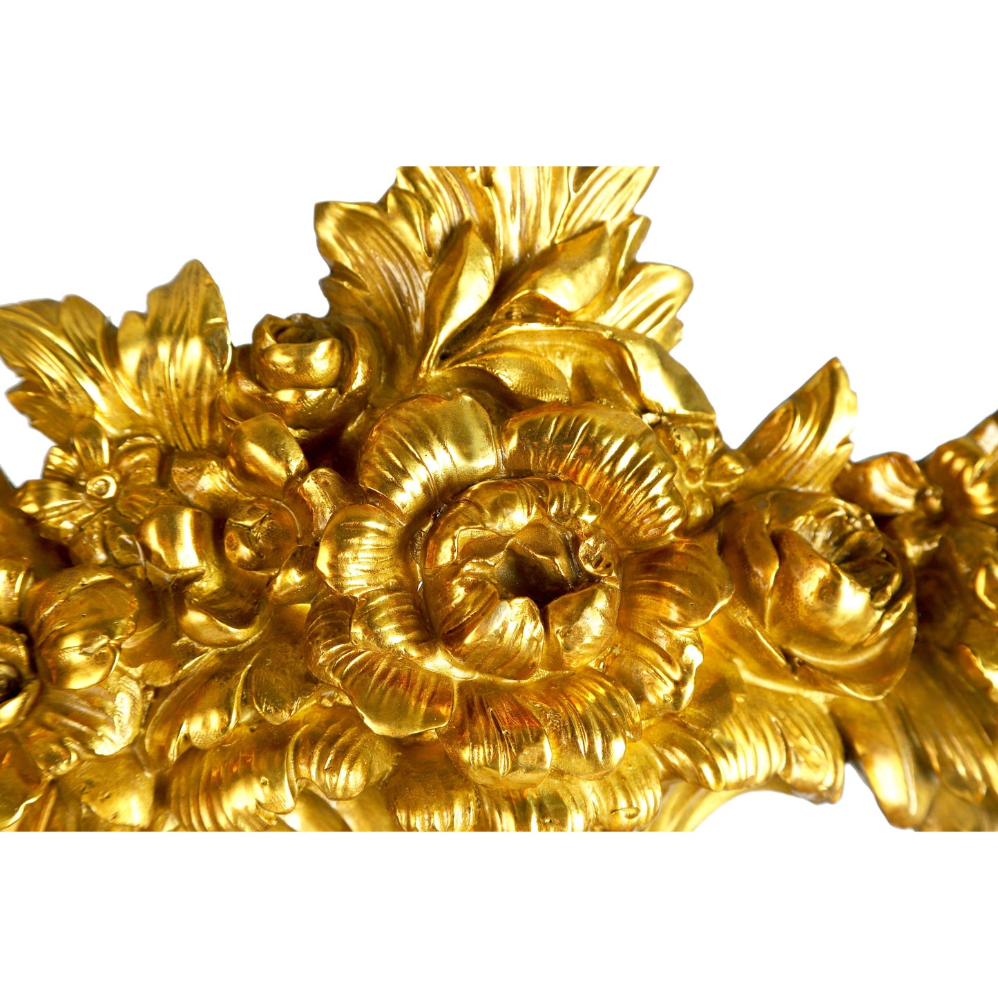 DECOELEVEN ™ Louis XV Style Mirror With Bronze & Porcelain