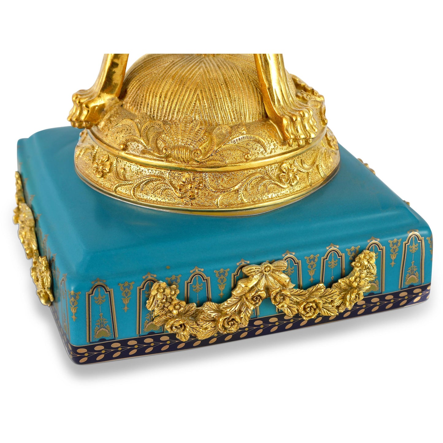 DECOELEVEN ™ Goat Head Rococo Style Porcelain Jar