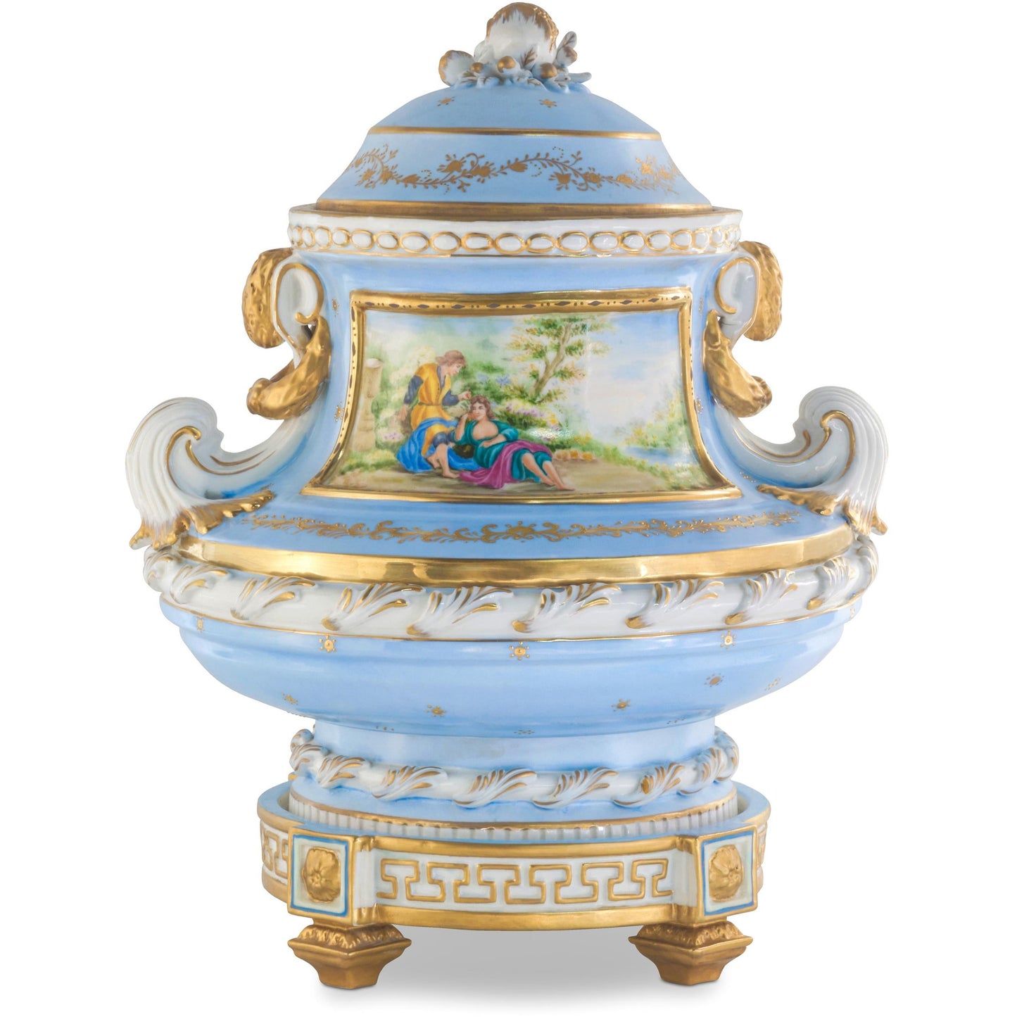 Gorgeous Hand Painted Porcelain Jar