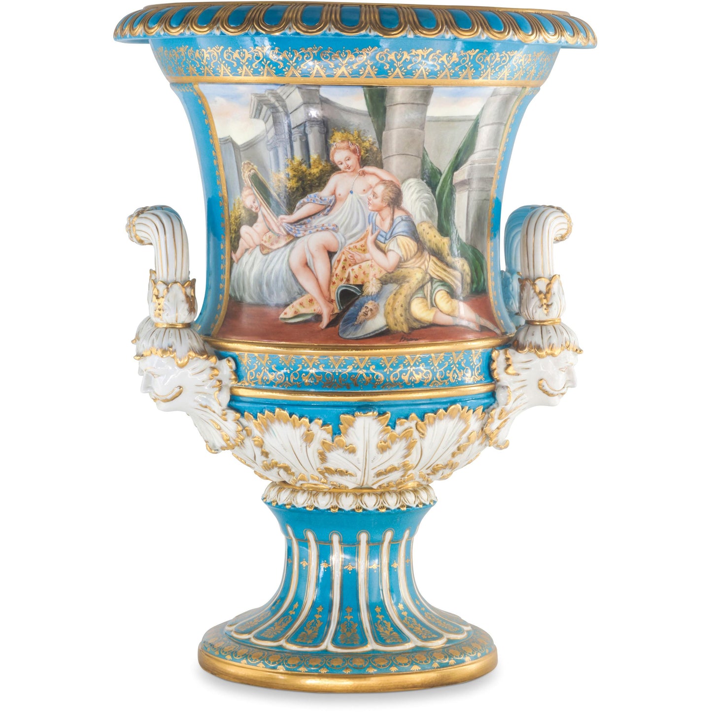 Large Cherub Krater Pot
