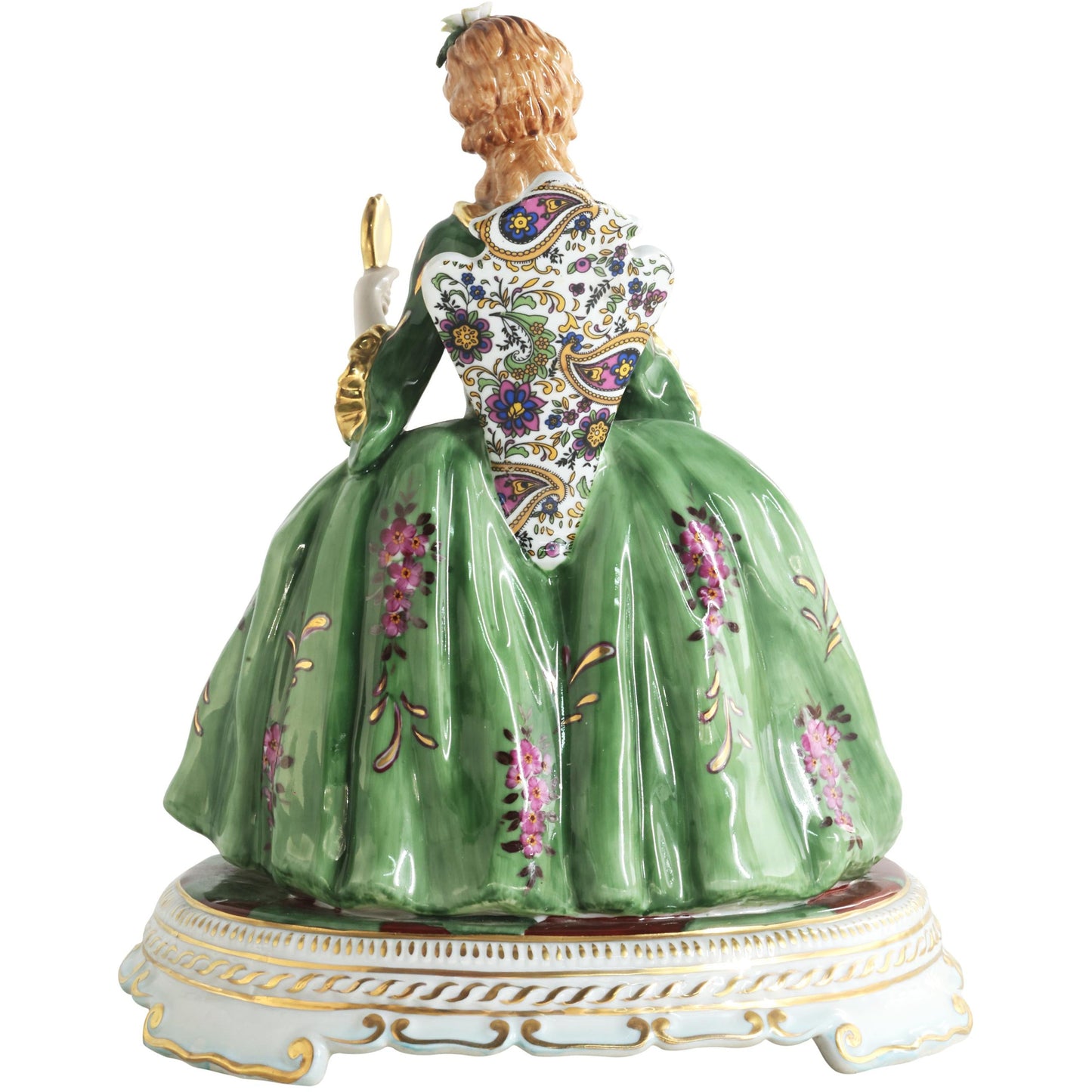 Hand-painted Society Lady Rococo Style Figurine
