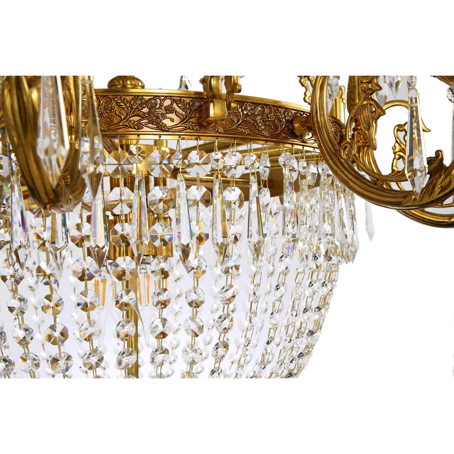 Empire Style Basket Chandelier