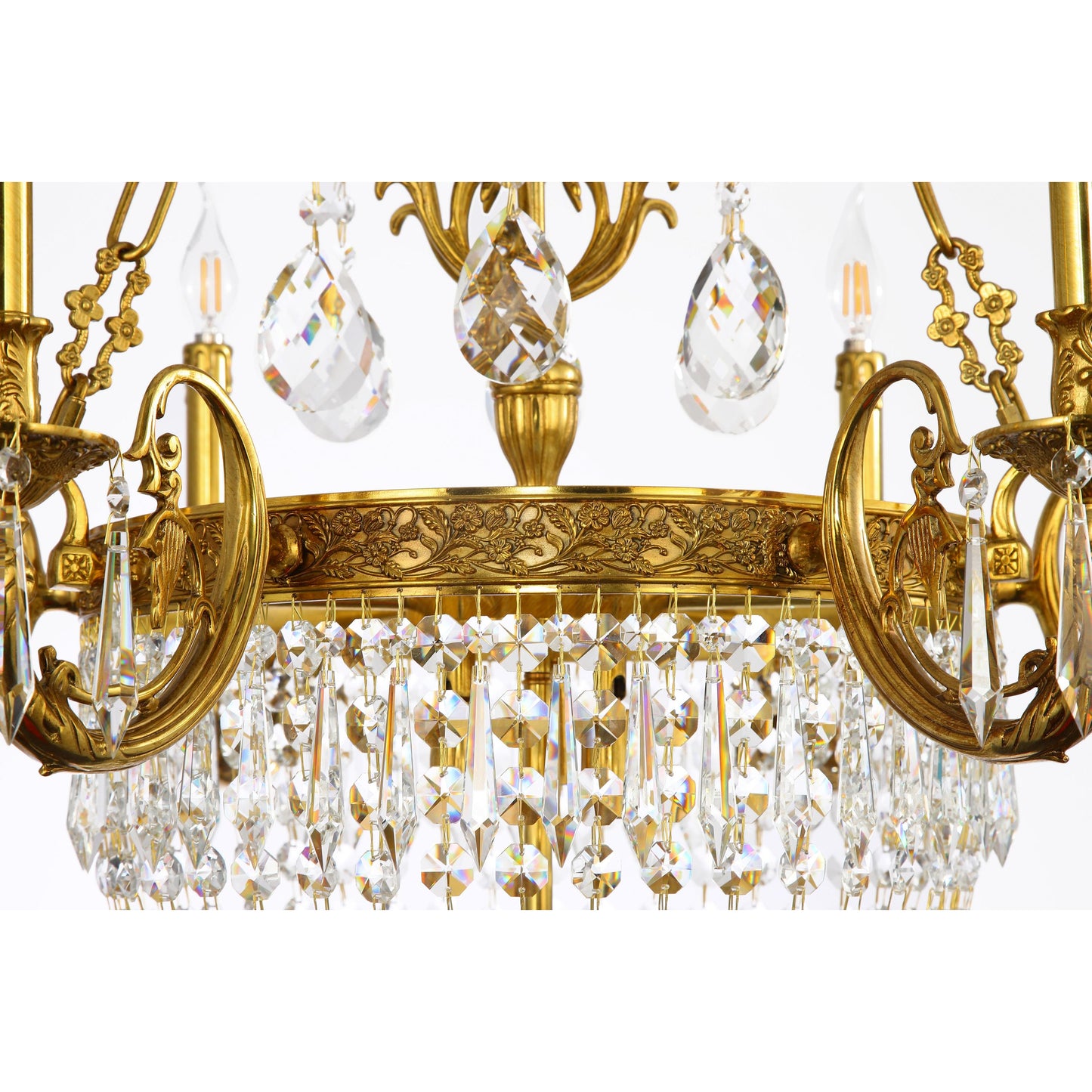 Empire Style Basket Chandelier