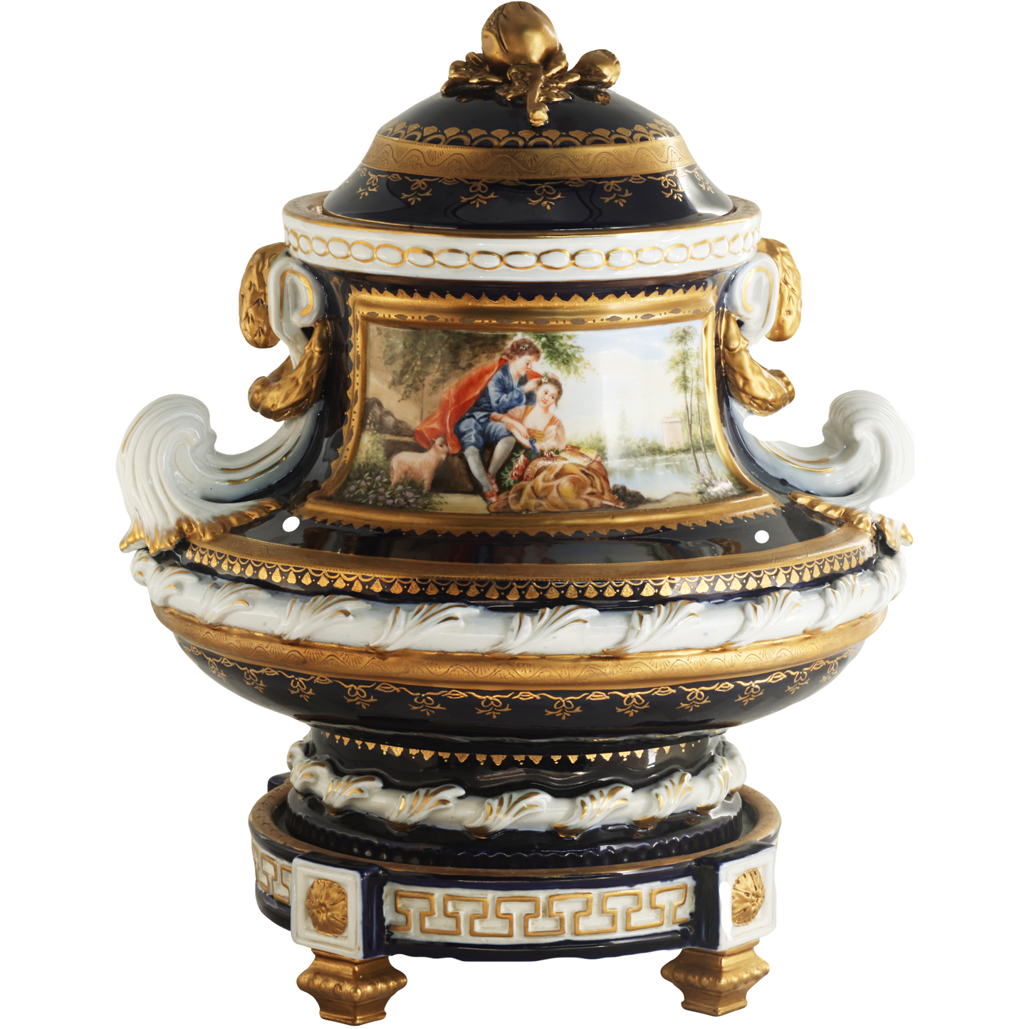 Gorgeous Hand Painted Porcelain Jar