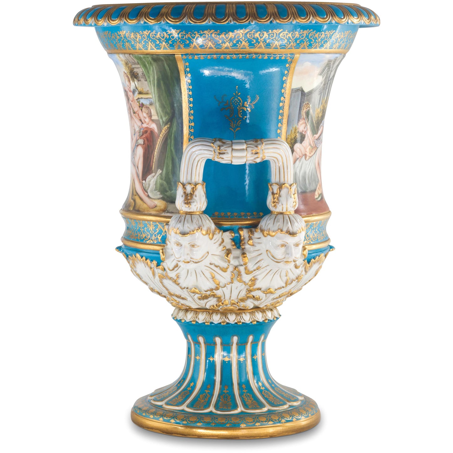 Large Cherub Krater Pot