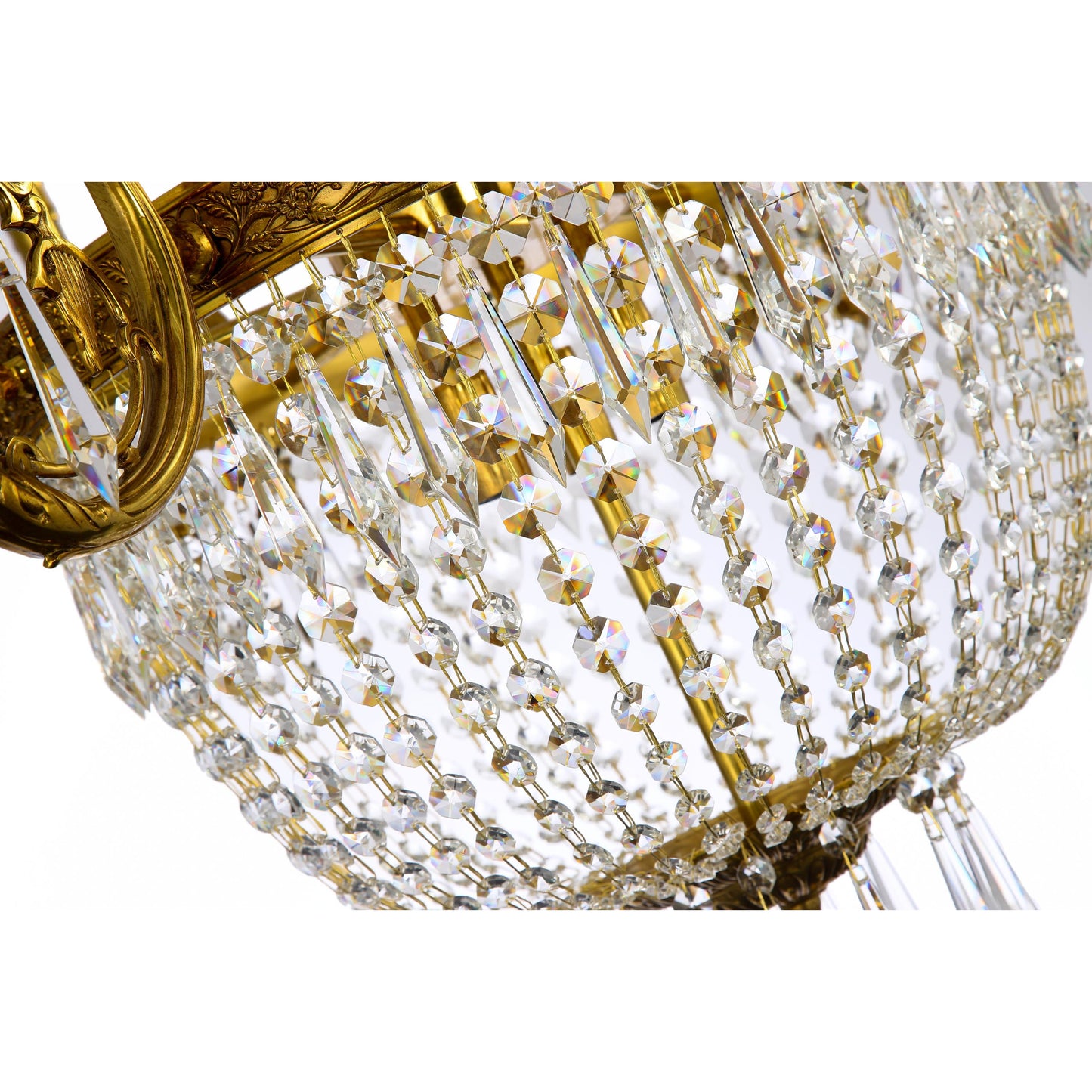 Empire Style Basket Chandelier