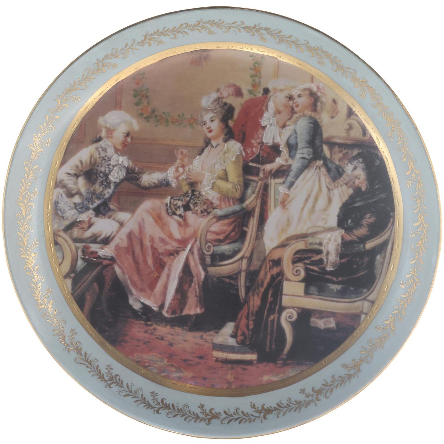 Decorative Society Scene Plate