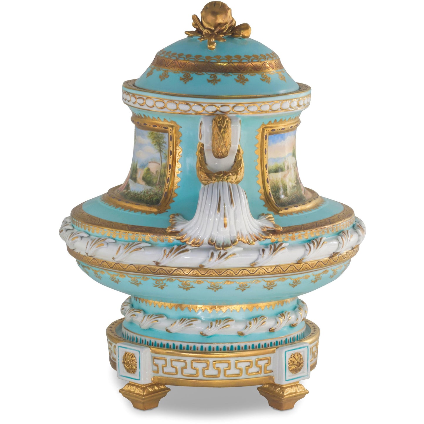 Hermosa Jarra de Porcelana Pintada a Mano
