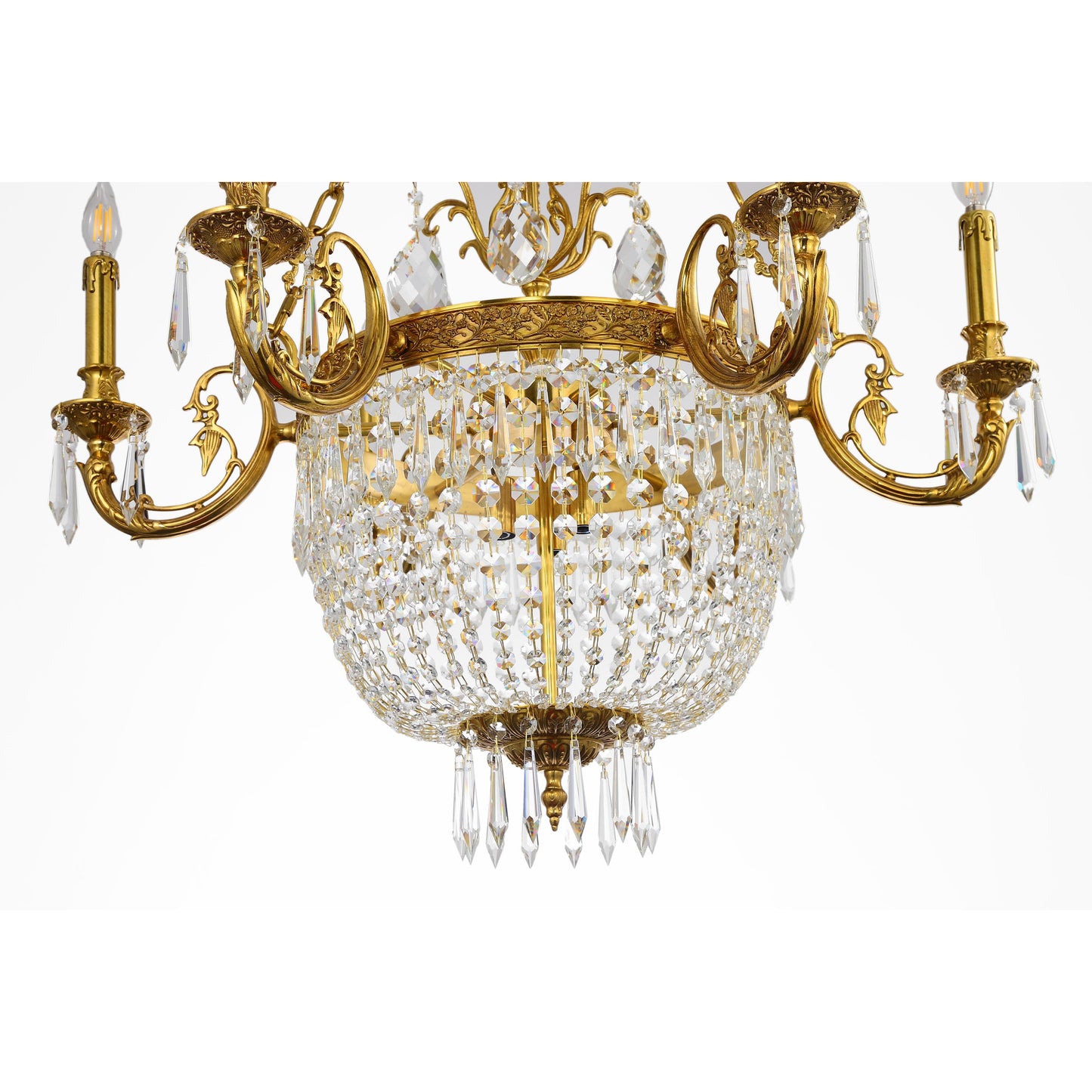 Empire Style Basket Chandelier