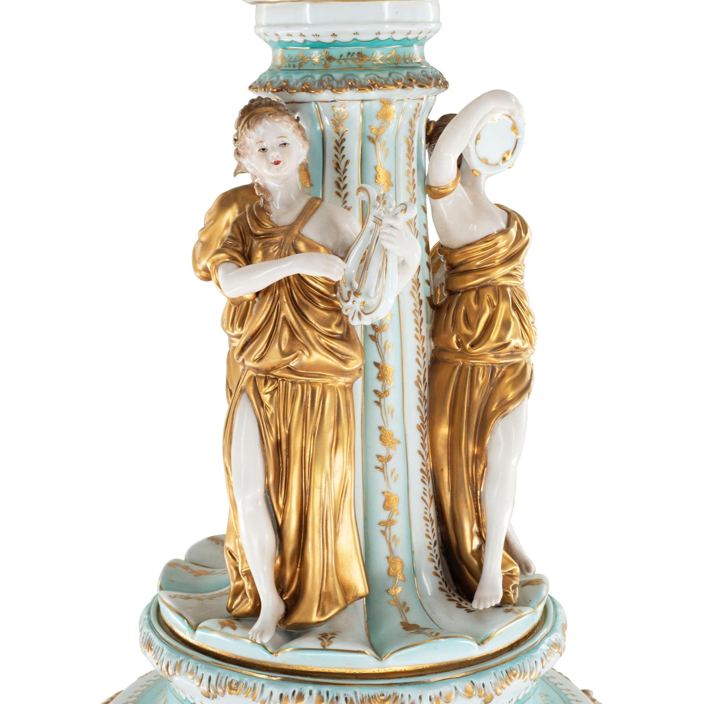 Rococo Style Porcelain Bowl With Three Muses