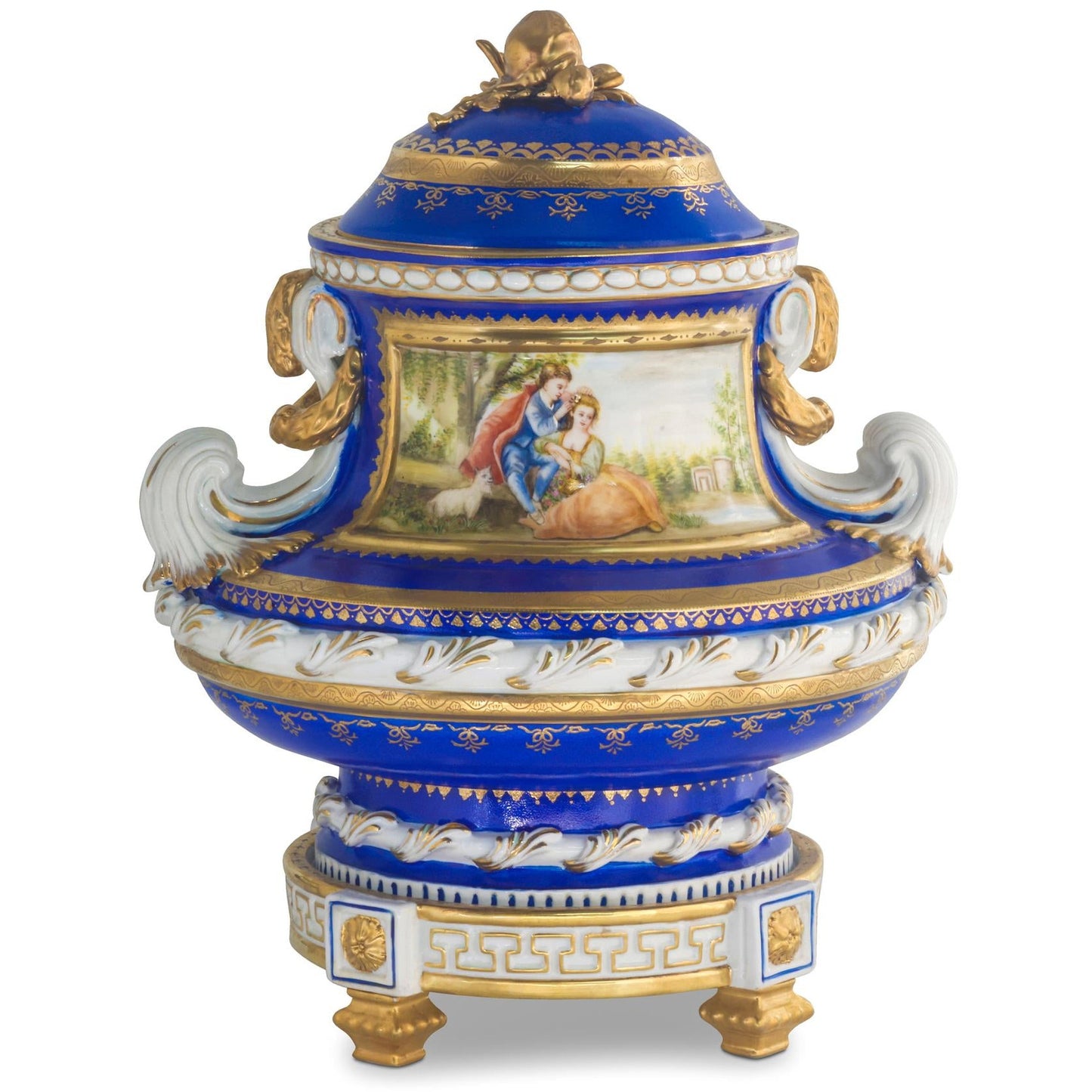 Gorgeous Hand Painted Porcelain Jar