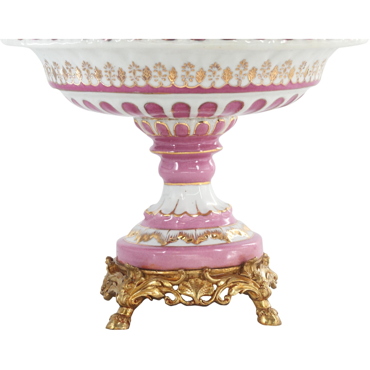 Hand-painted Pink Claw Foot Bowl
