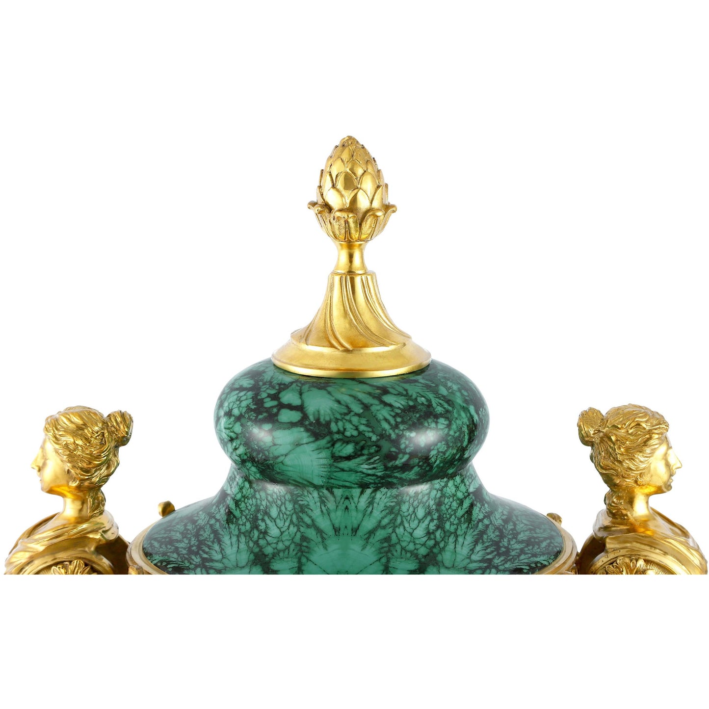 DECOELEVEN ™ Bronze and Porcelain Jar in Classic Green