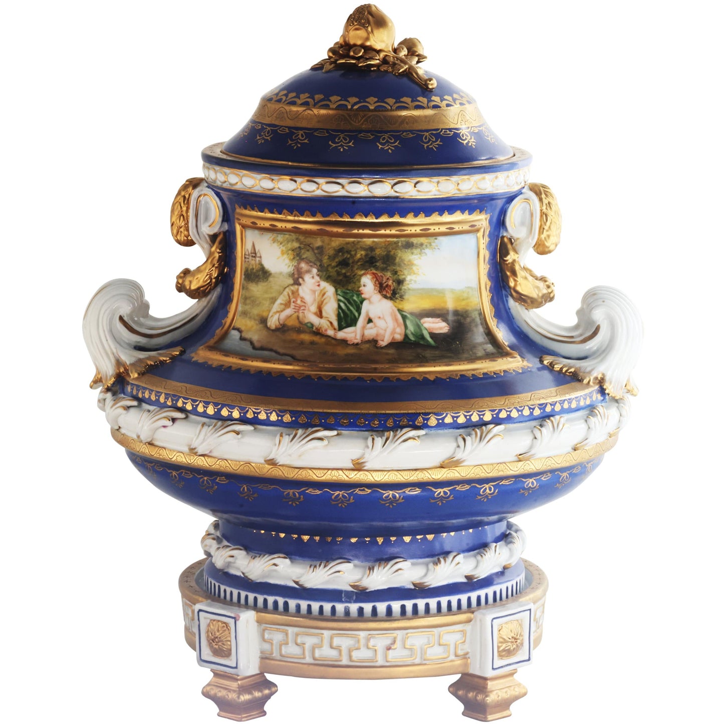 Gorgeous Hand Painted Porcelain Jar