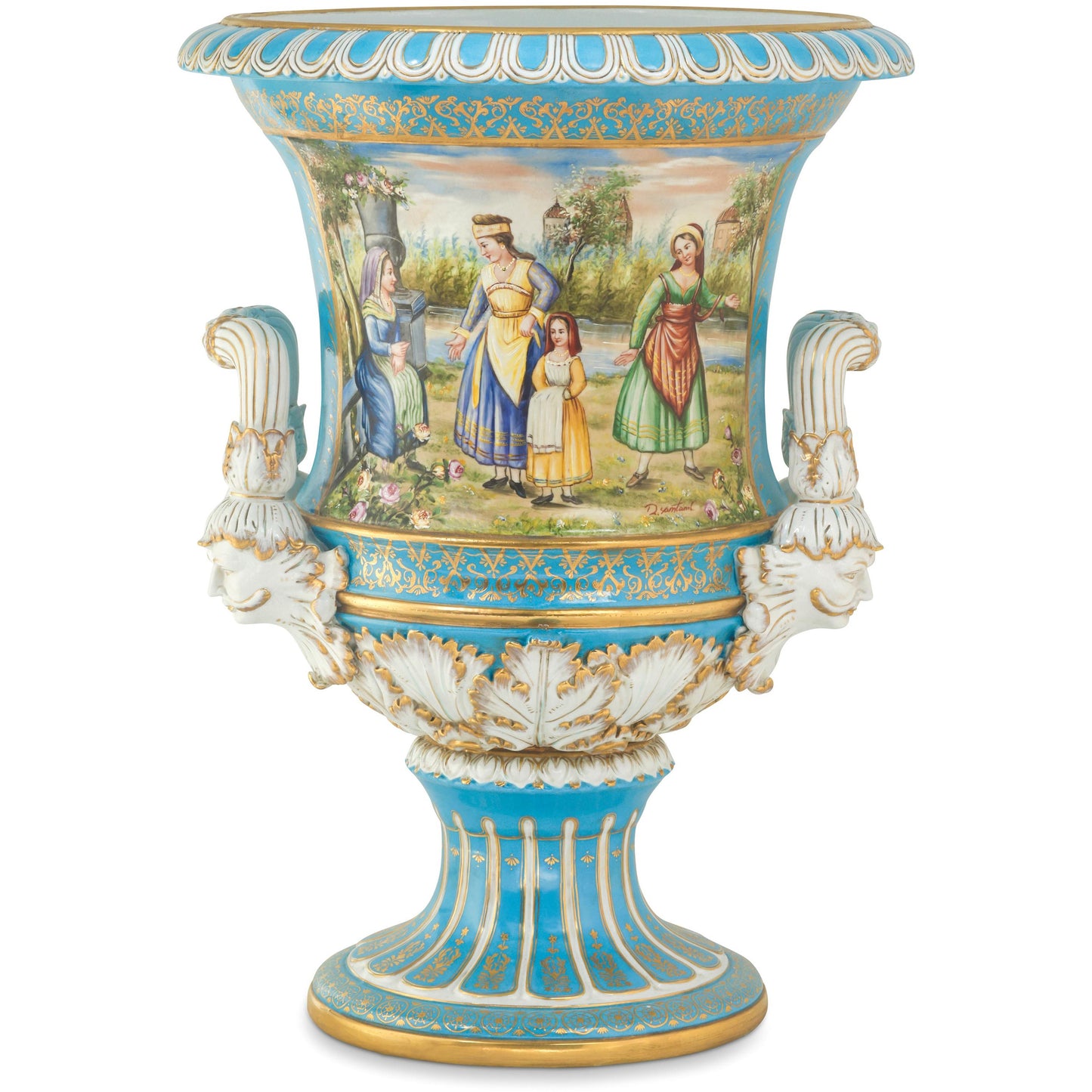 Large Rococo Krater Pot