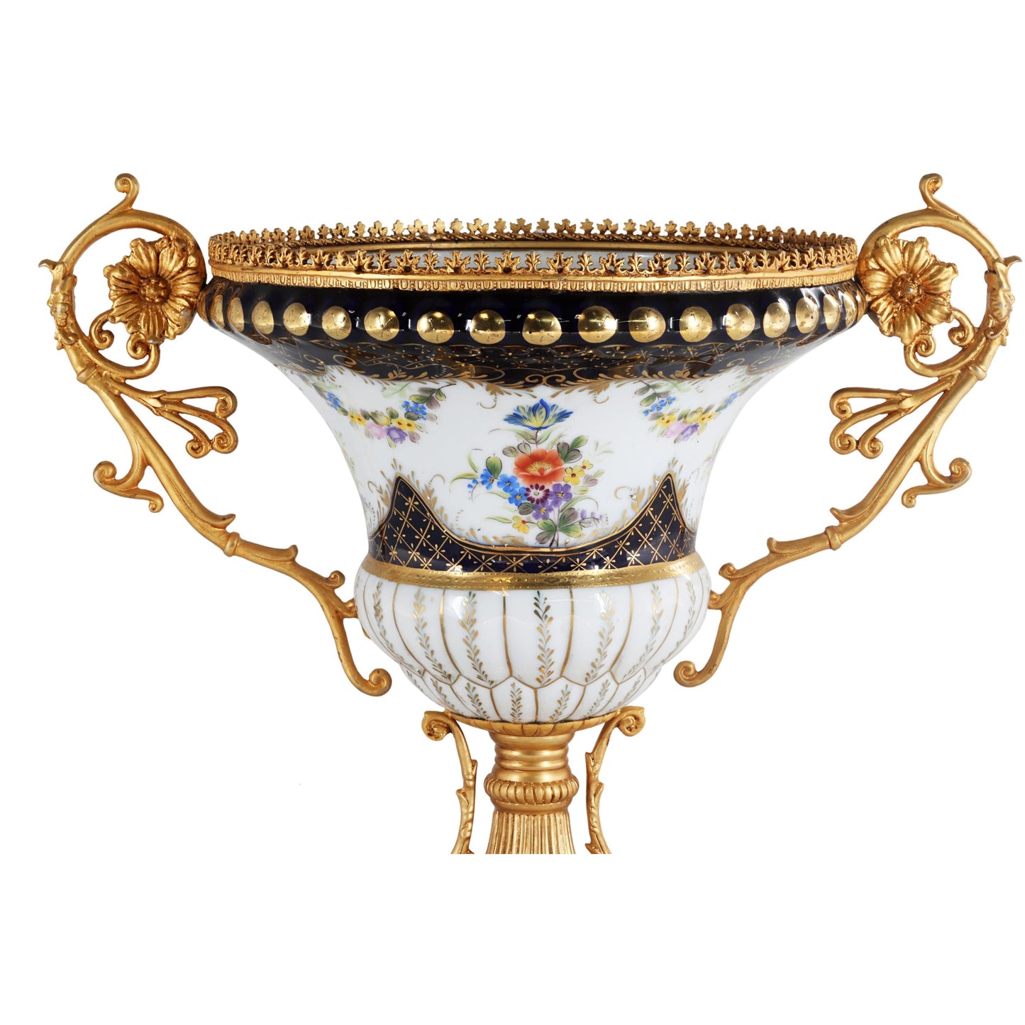 Vine Handle Porcelain Serving Bowl
