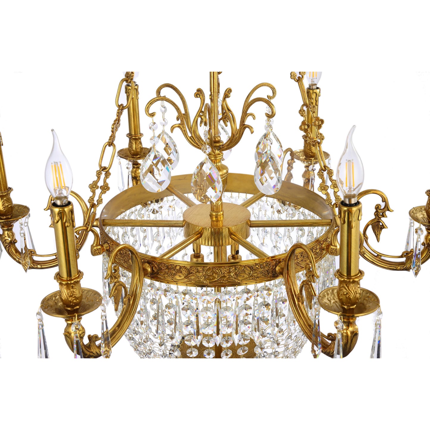 Empire Style Basket Chandelier