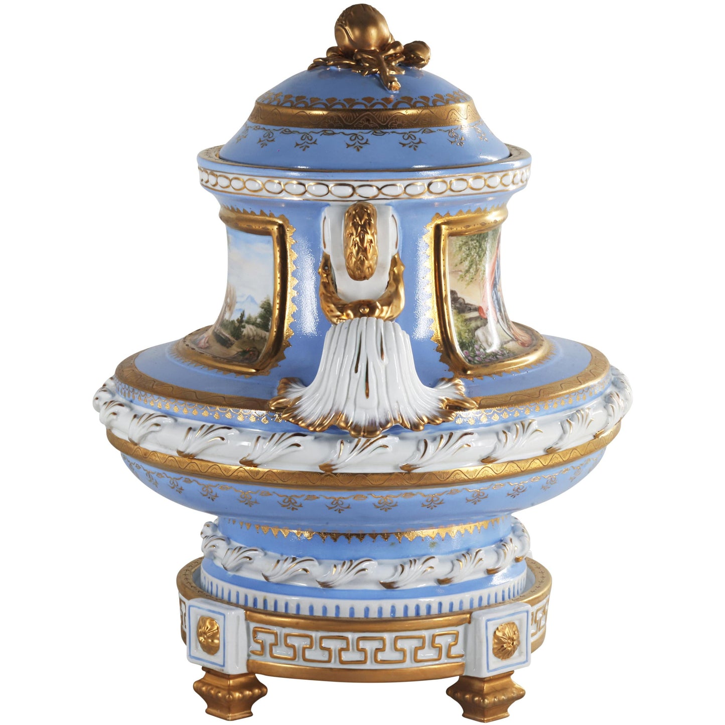 Hermosa Jarra de Porcelana Pintada a Mano
