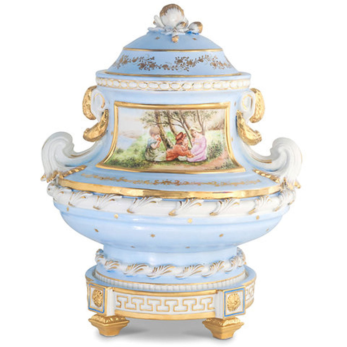 Hermosa Jarra de Porcelana Pintada a Mano