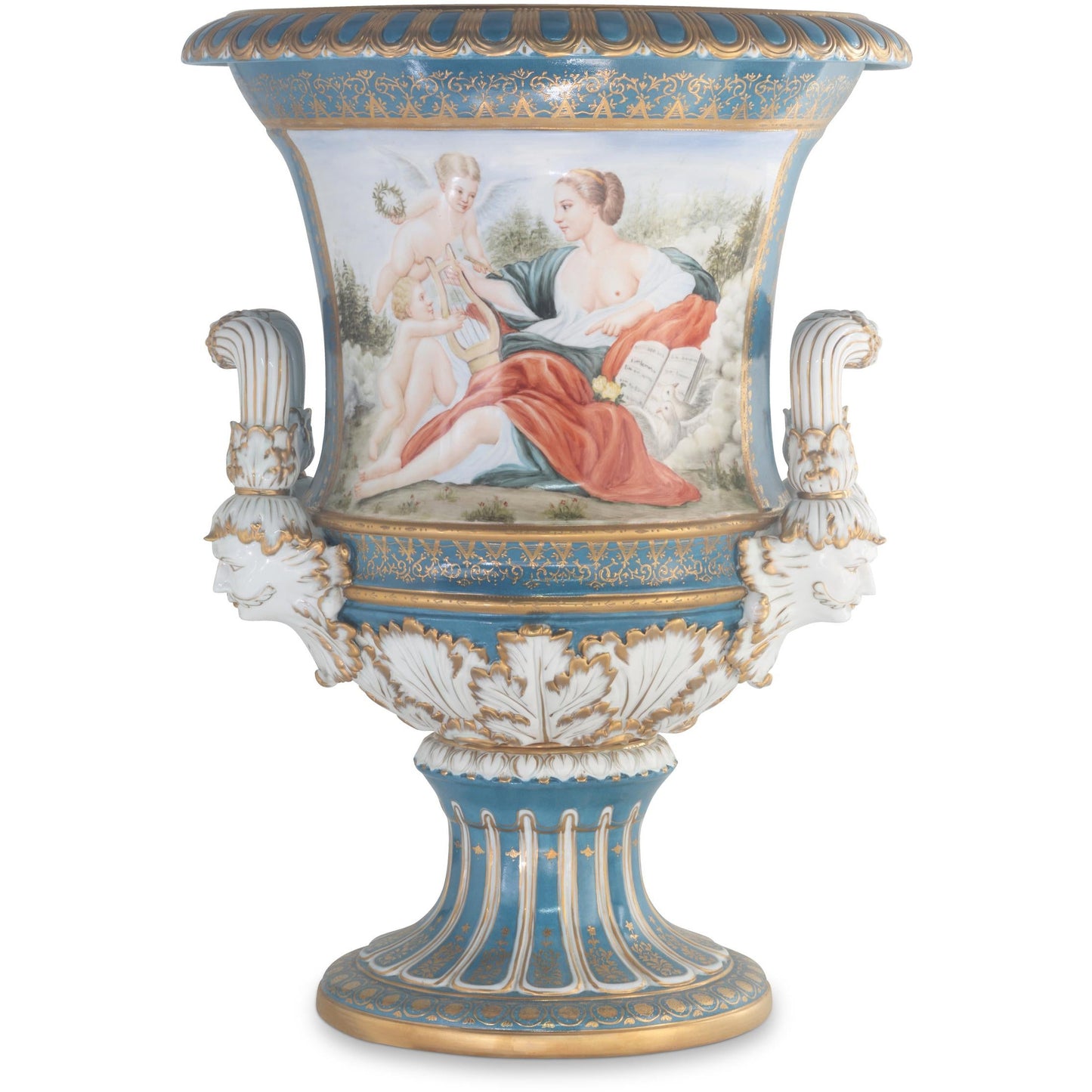 Large Mythological Krater Pot