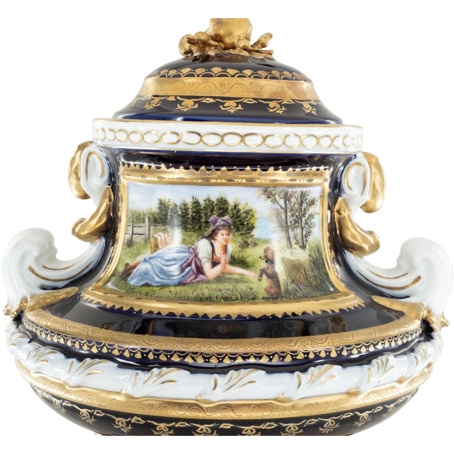 Gorgeous Hand Painted Porcelain Jar