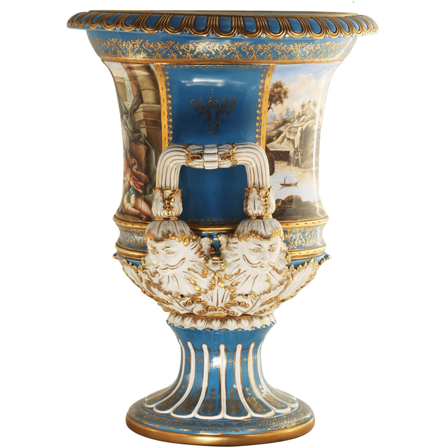 Large Landscape Krater Pot