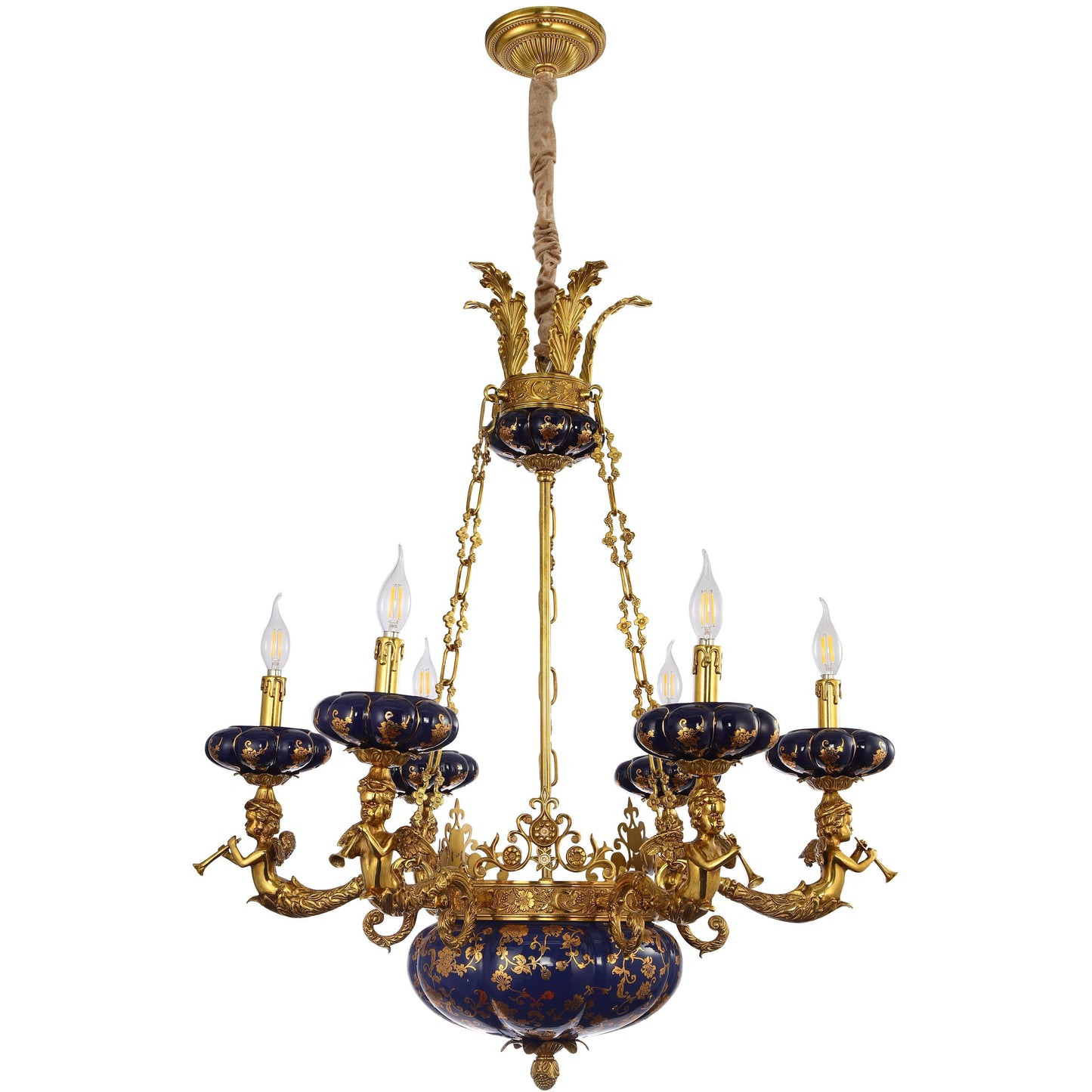 Louis XVI Style Cherub Chandelier