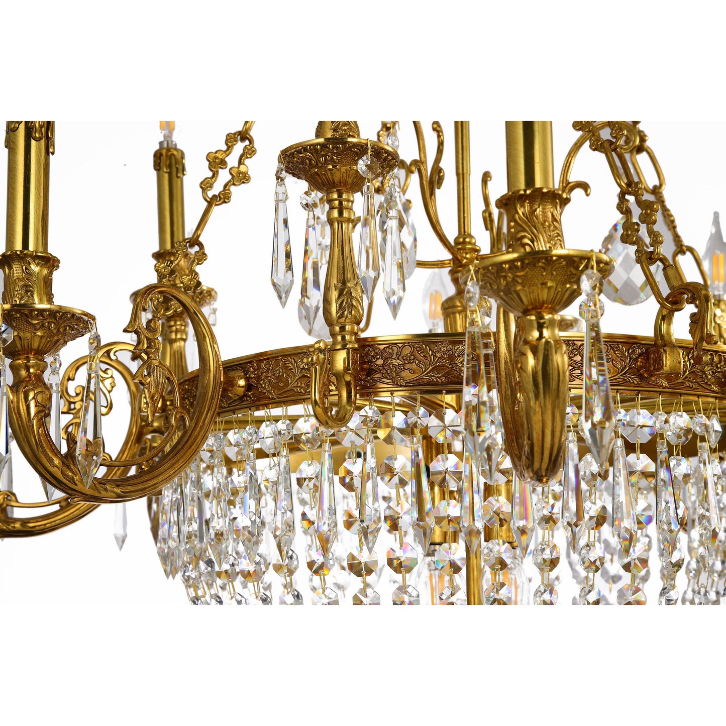 Empire Style Basket Chandelier