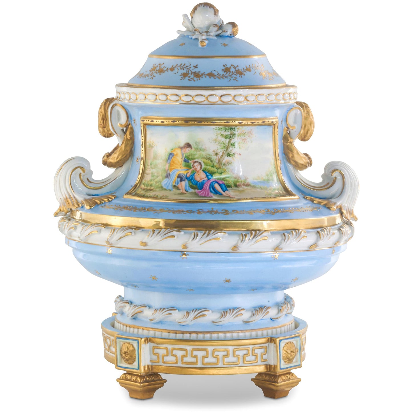 Gorgeous Hand Painted Porcelain Jar