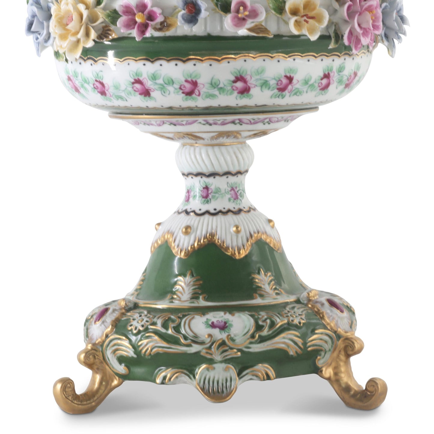 Green Floral Bowl