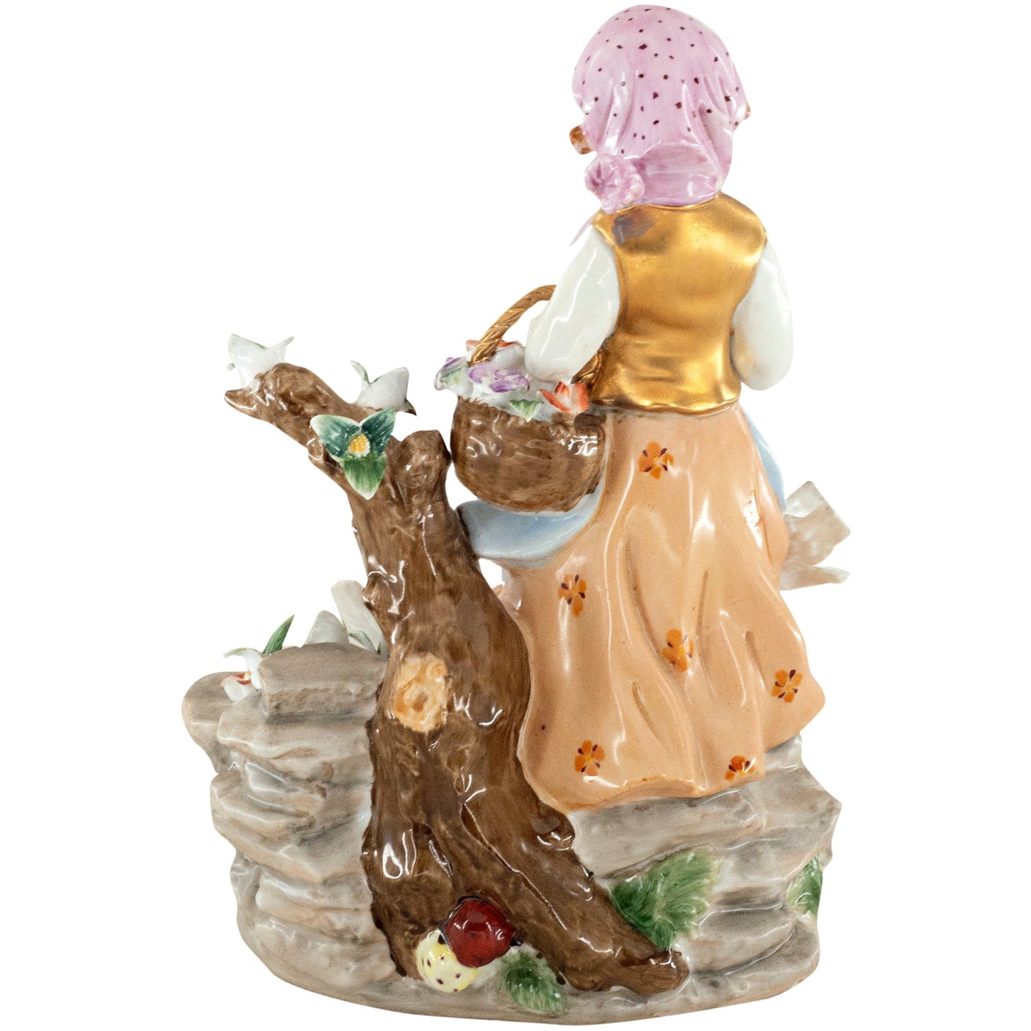 Girl Feeding Dove Porcelain Figurine