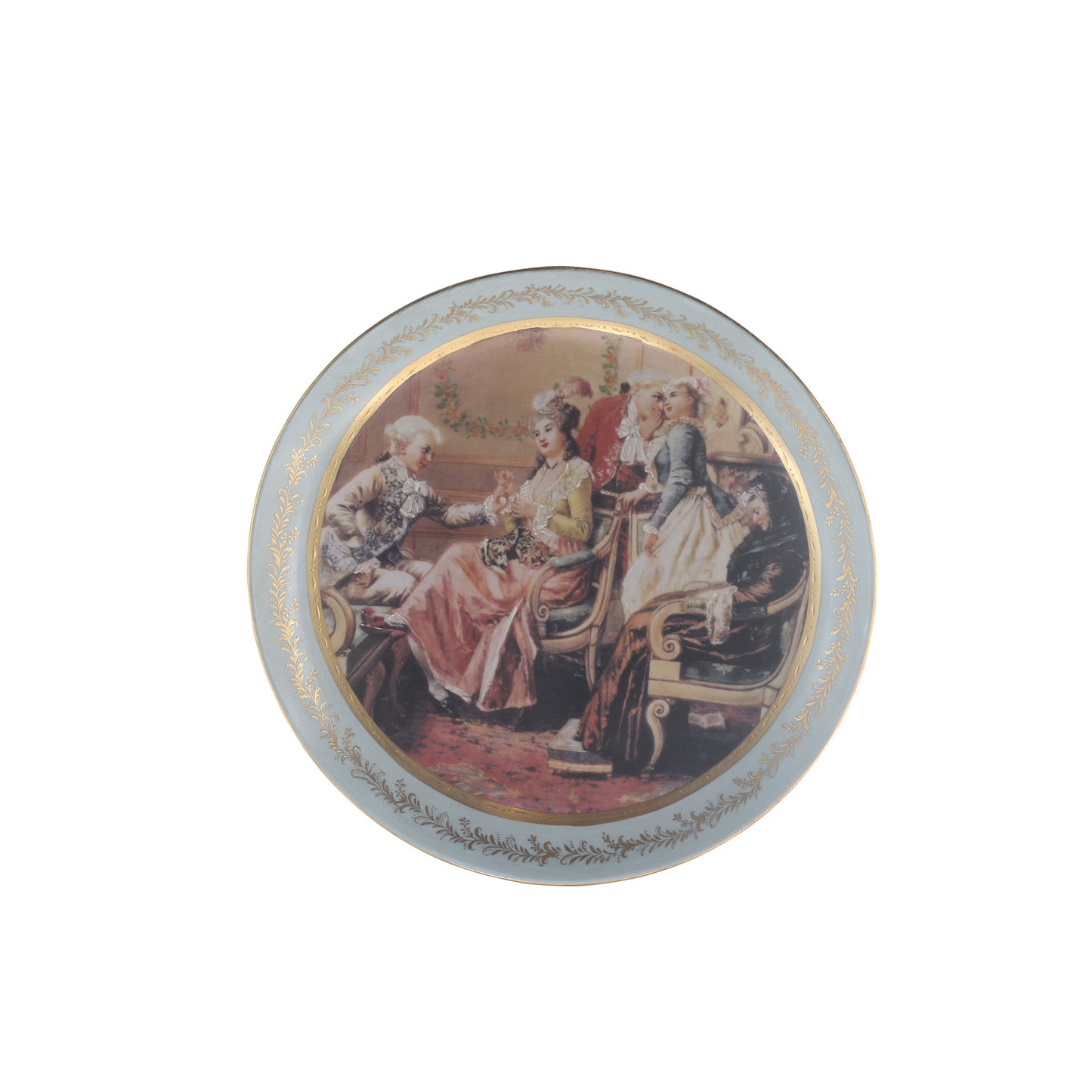 Decorative Society Scene Plate