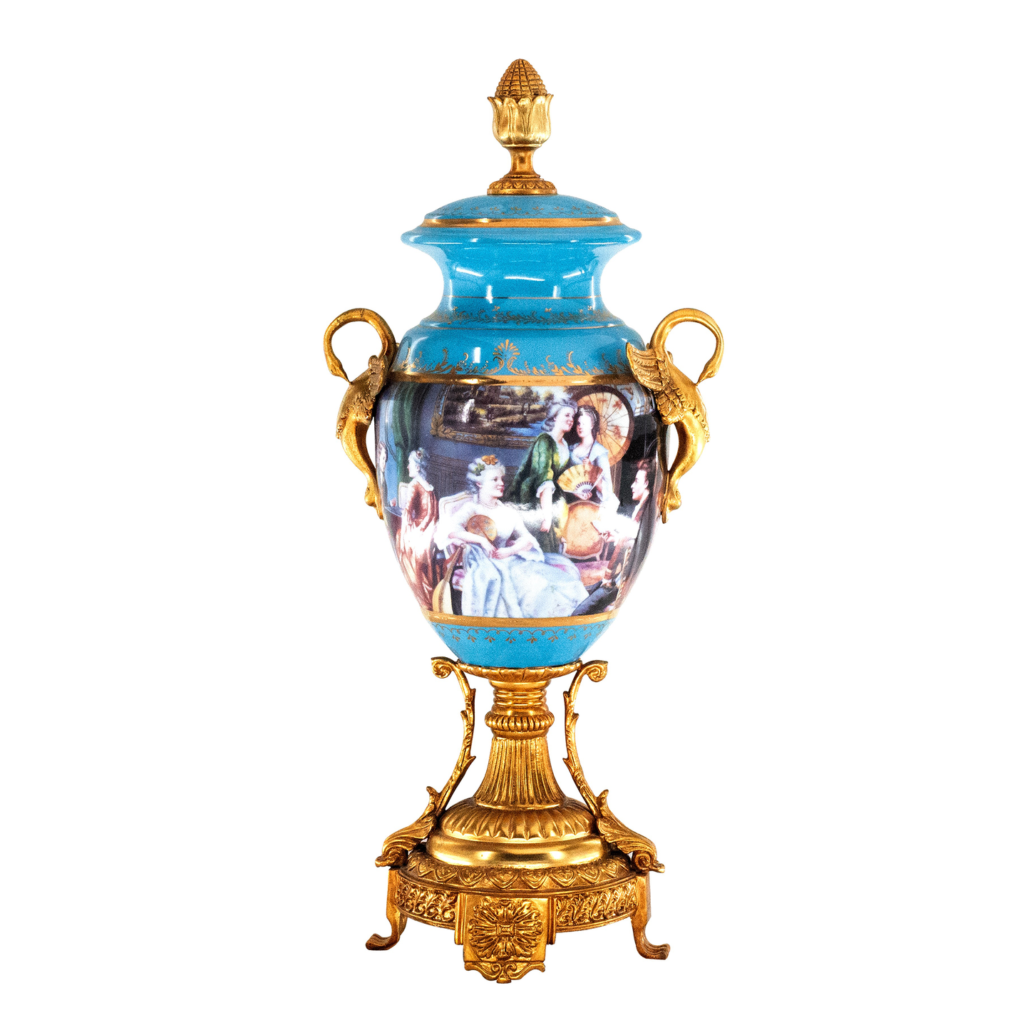 Baroque Motif Covered Jar