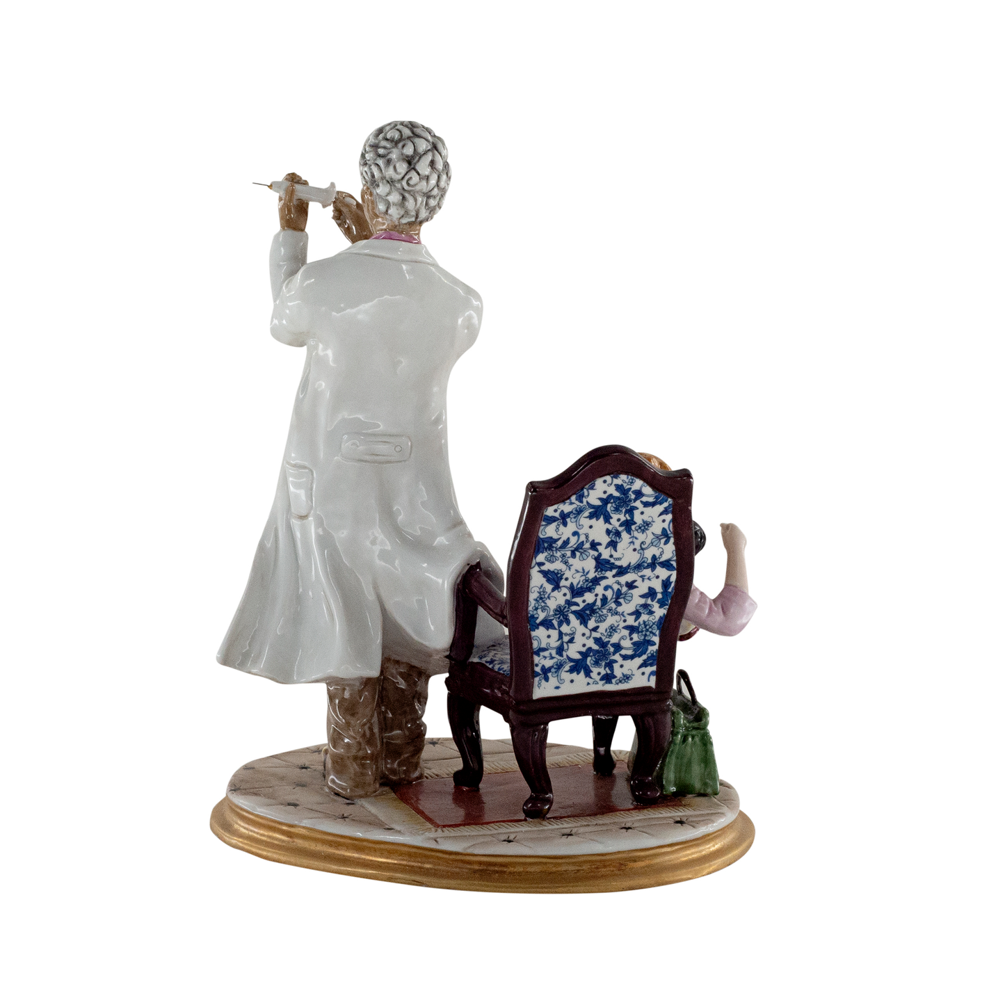 The Doctor Visit Hand-painted Porcelain Figurine
