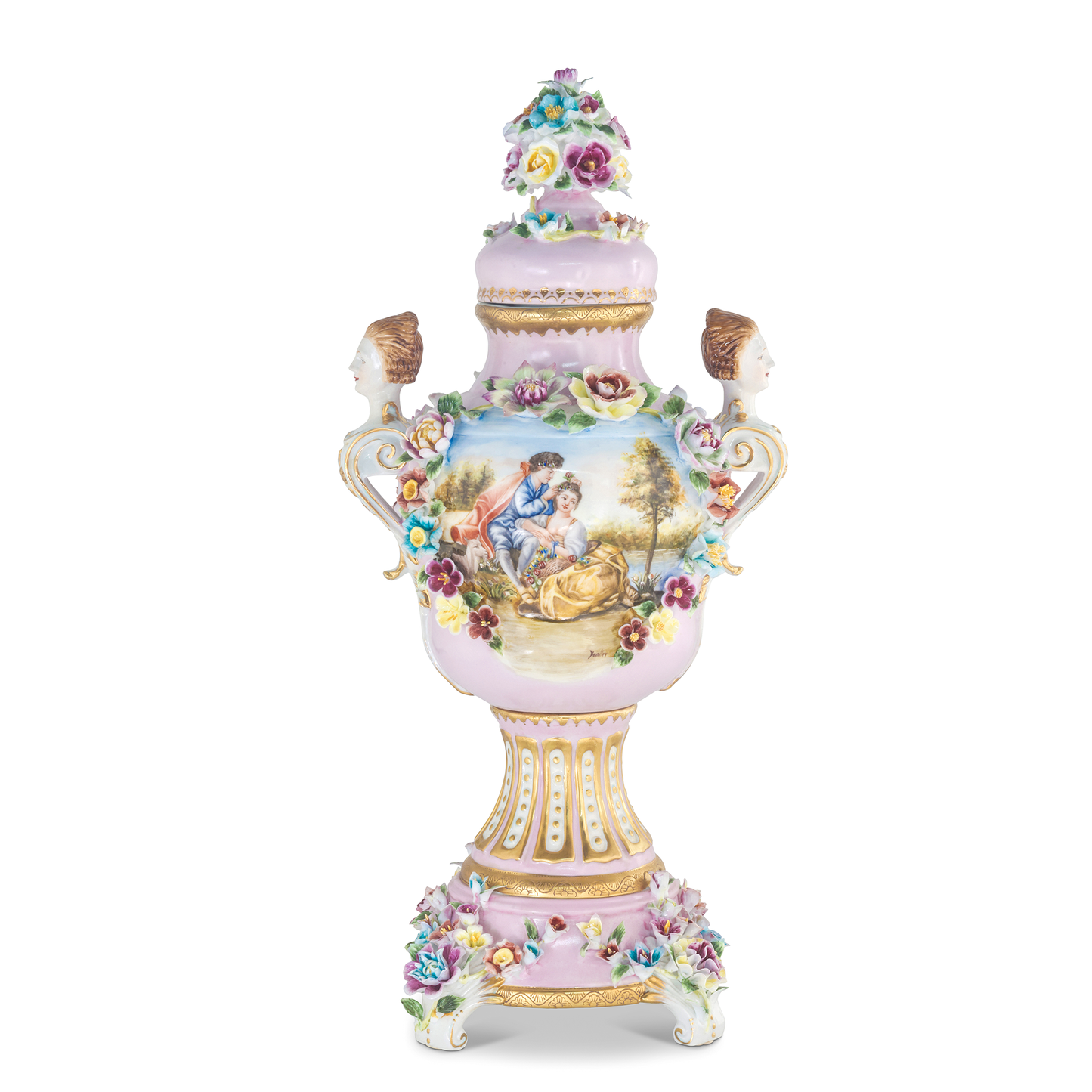 Gorgeous Hand Painted Porcelain Vase
