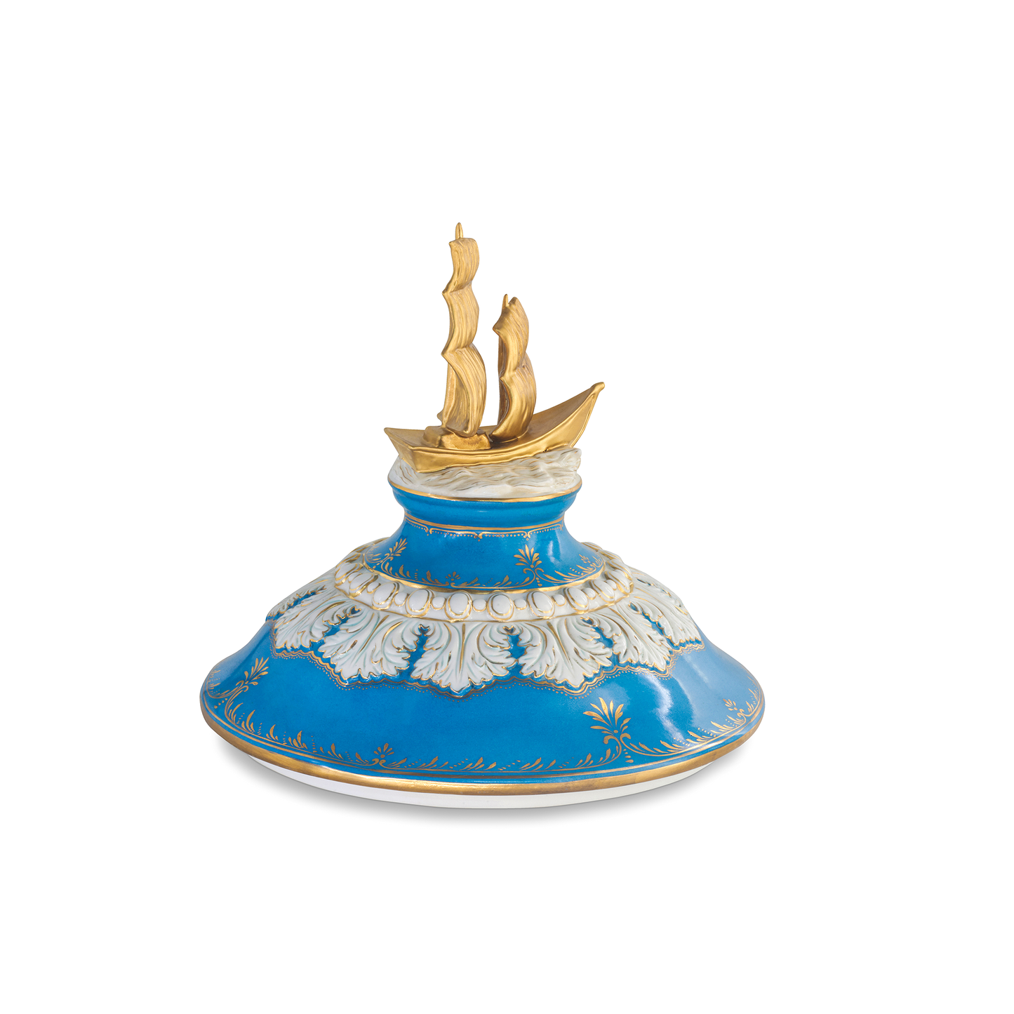 Hand Painted Nautical Society Vase