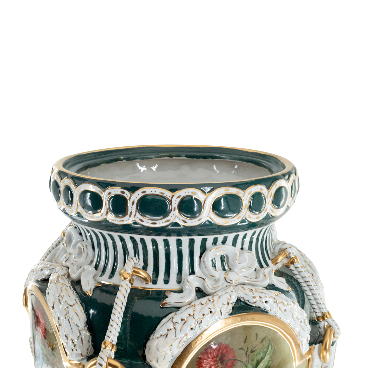 Hand-Painted Louis XV Style Porcelain Vase