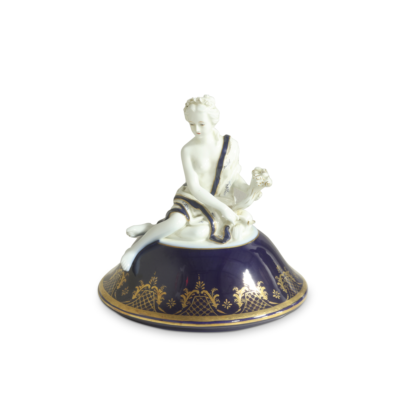 Hand-Painted Ornate Handle Society Vase