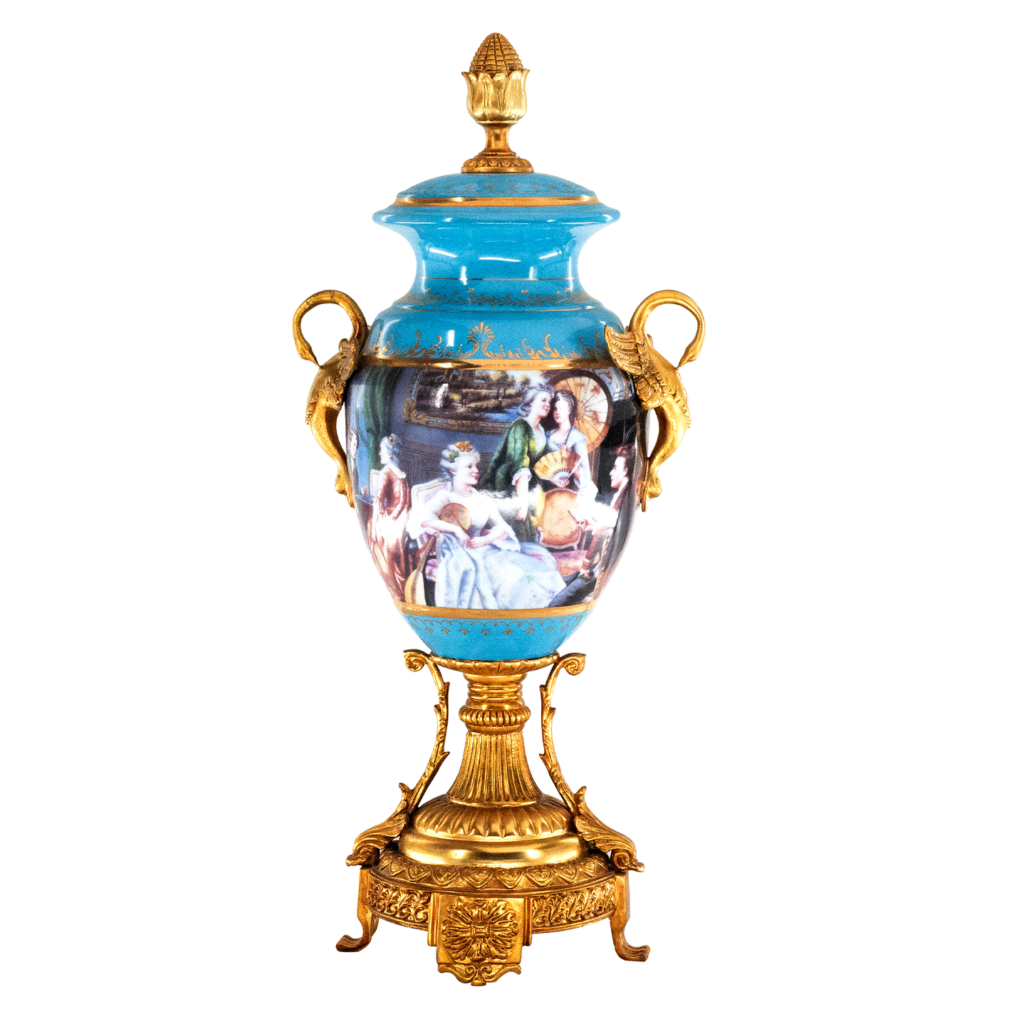 Baroque Motif Covered Jar