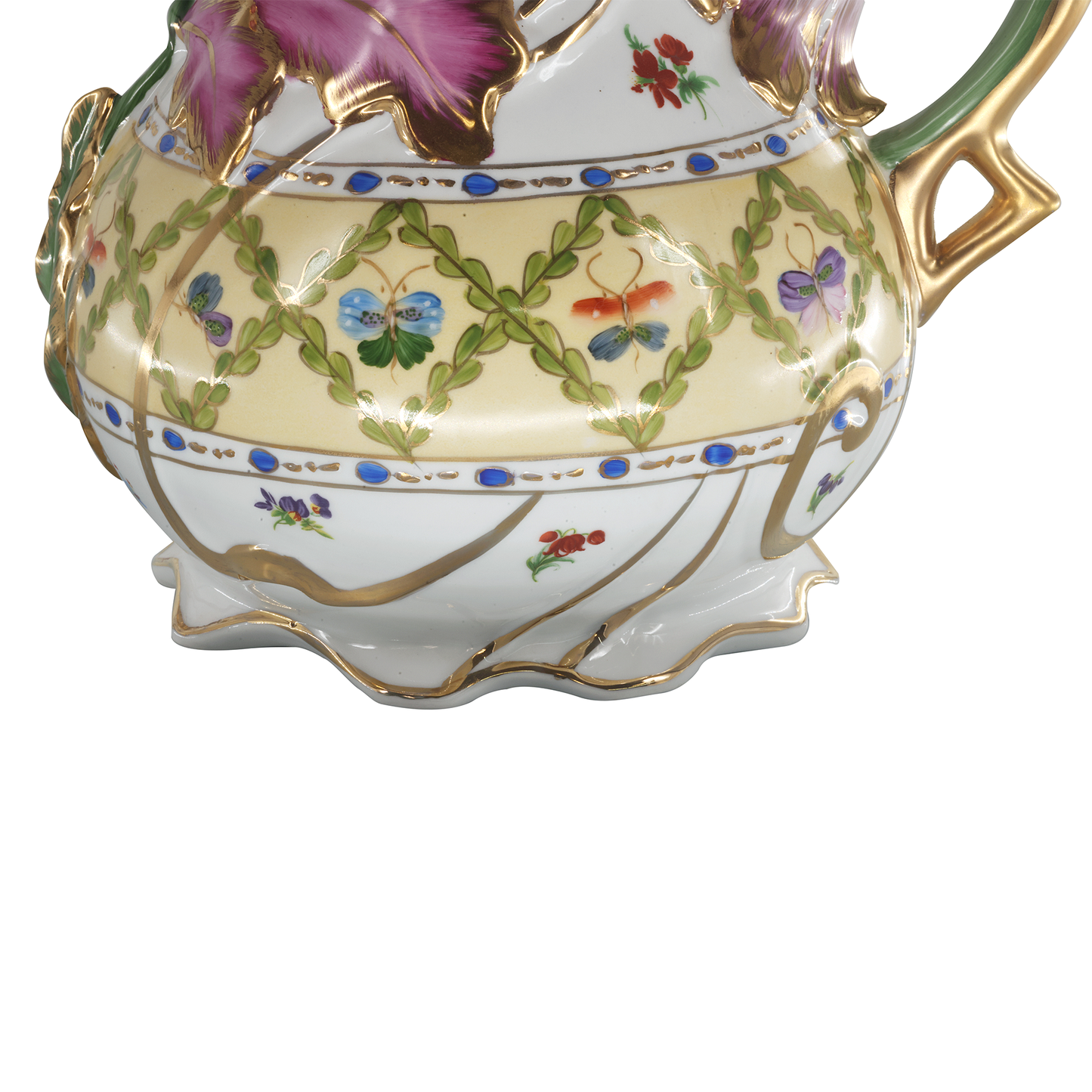 Hand-painted Round Butterfly Pitcher